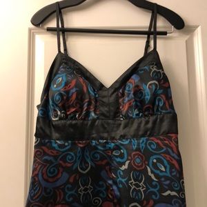 Smart Set spaghetti strap asymmetrical satin dress